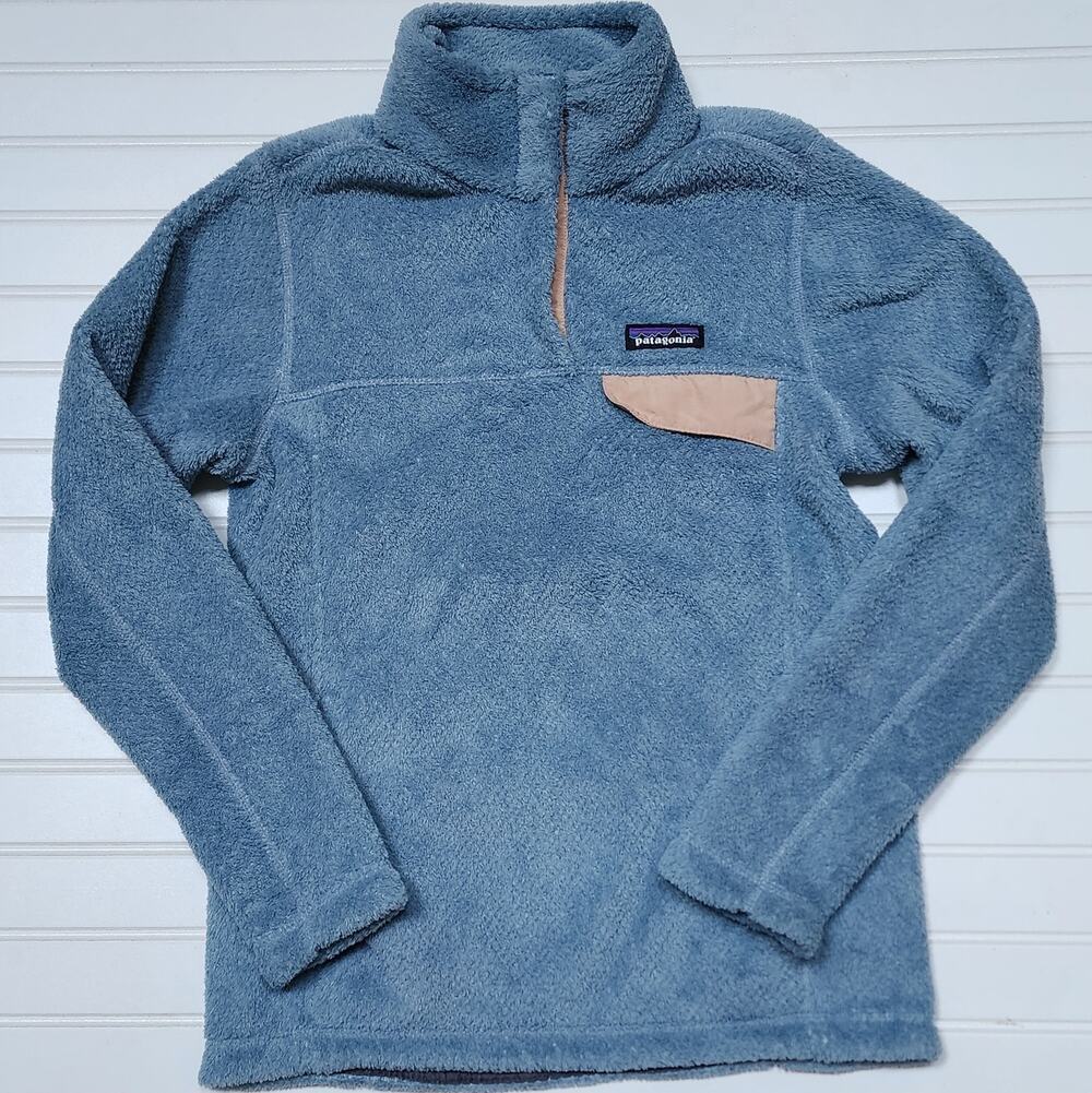 Patagonia Women's Re-Tool Snap-T Pullover Fleece Size XS Steam Blue